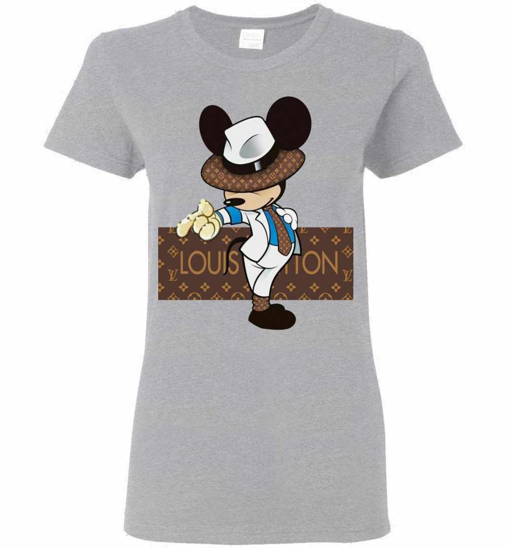 Louis Vuitton With Mickey Mouse Face Shirt - High-Quality Printed Brand