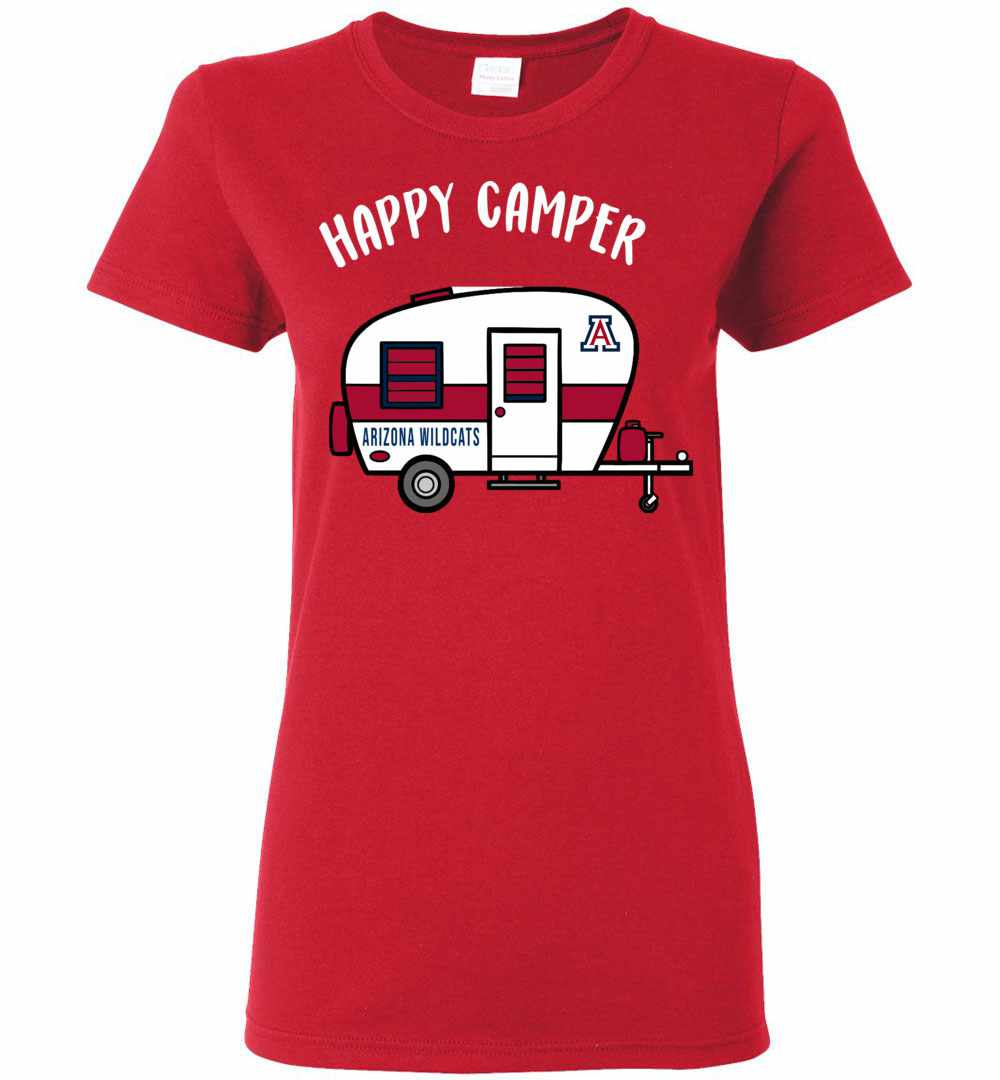 Inktee Store - Arizona Wildcats Happy Camper Women'S T-Shirt Image