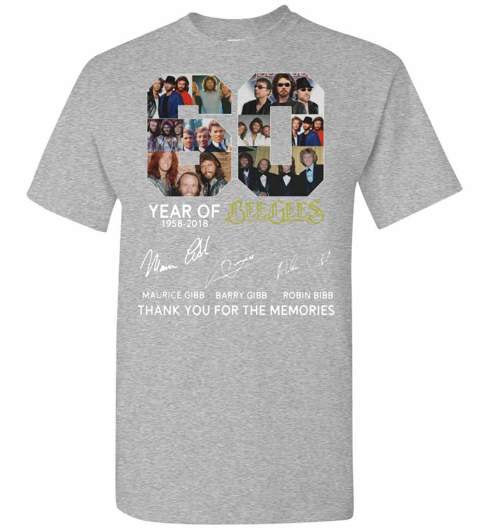 Inktee Store - Best 60 Years Of Bee Gees Maurice Signature Thank You Men'S T-Shirt Image