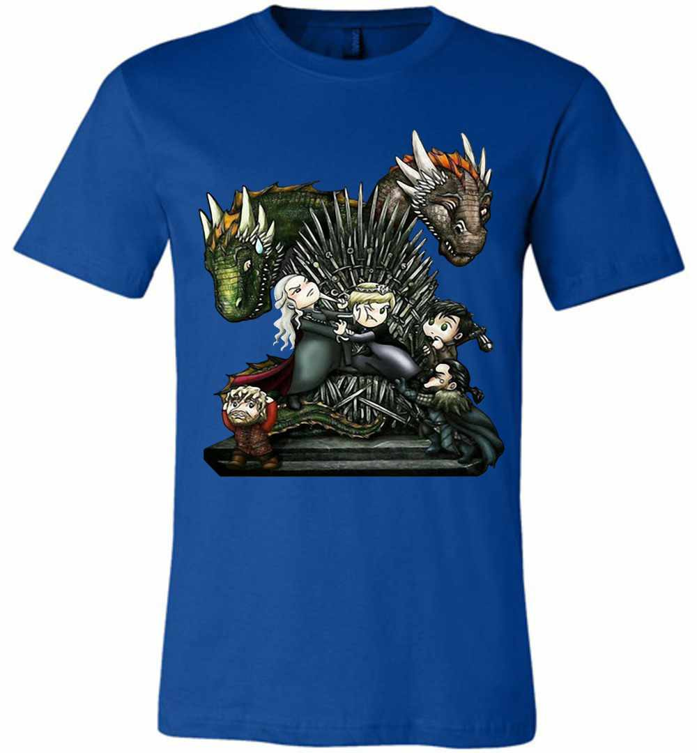 Inktee Store - Game Of Thrones Daenerys Targaryen Rhaegal And Premium T-Shirt Image