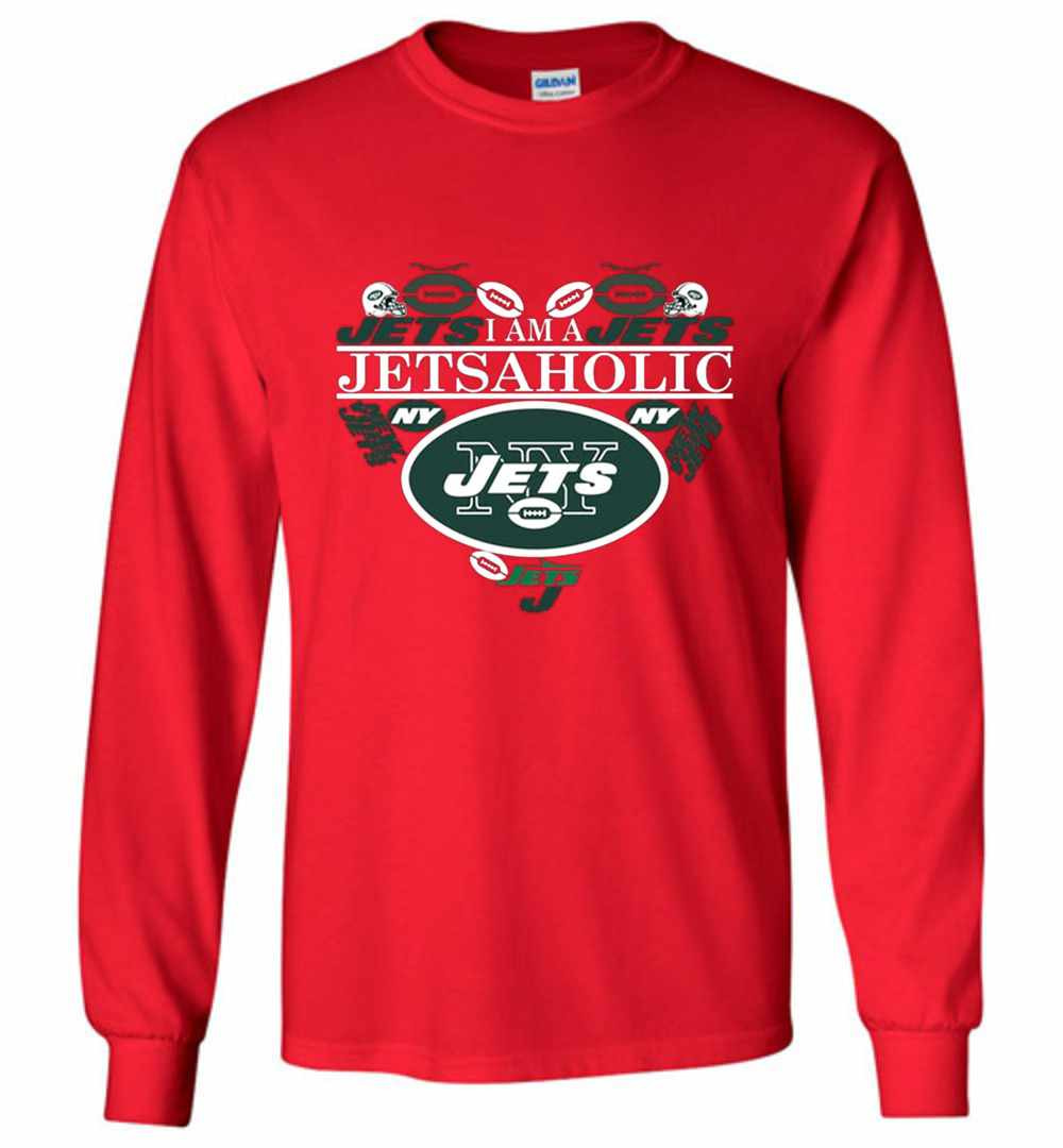 Inktee Store - I'M A Jets Aholic Long Sleeve T-Shirt Image