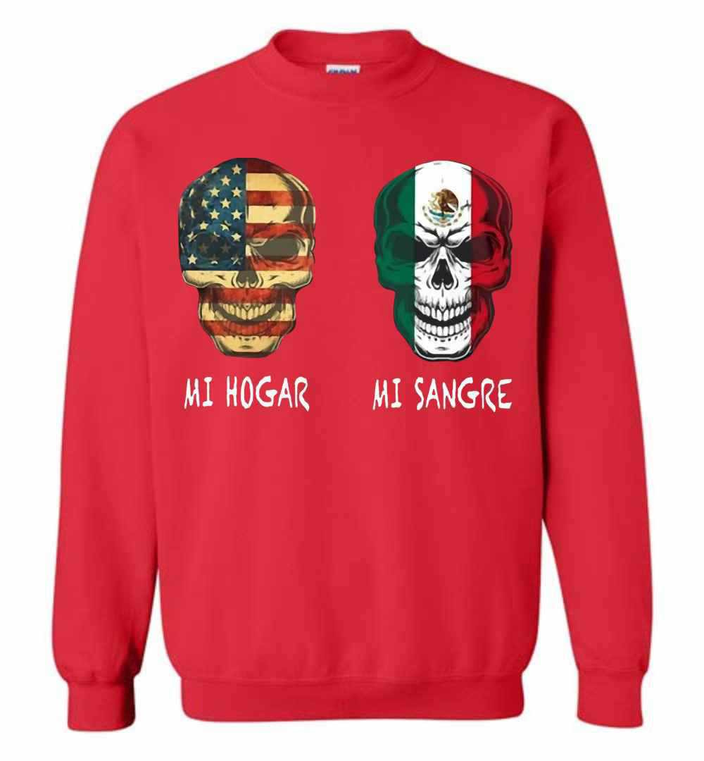 Inktee Store - American Flag Skull Mi Hogar Sweatshirt Image