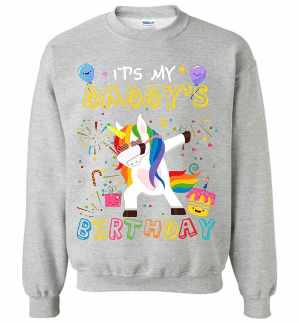 Inktee Store - Awesome It'S My Daddy'S Birthday Funny Kid Sweatshirt Image
