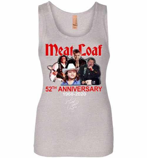 Inktee Store - 52Th Anniversary Meat Loaf 1968-2020 Womens Jersey Tank Top Image