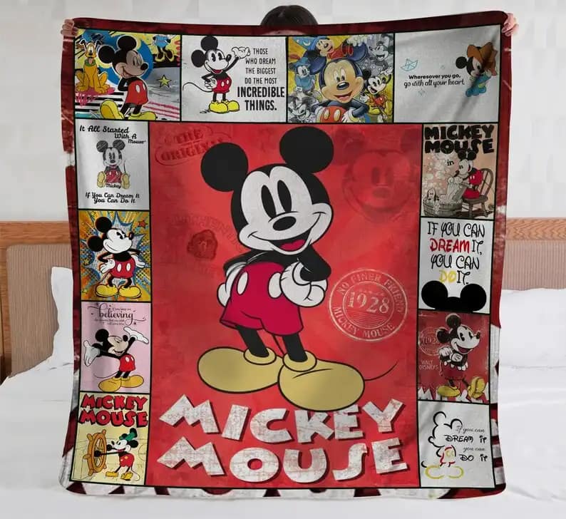 Amazon Mickey Mouse Disney Bedding Decor Sofa Fleece Blanket
