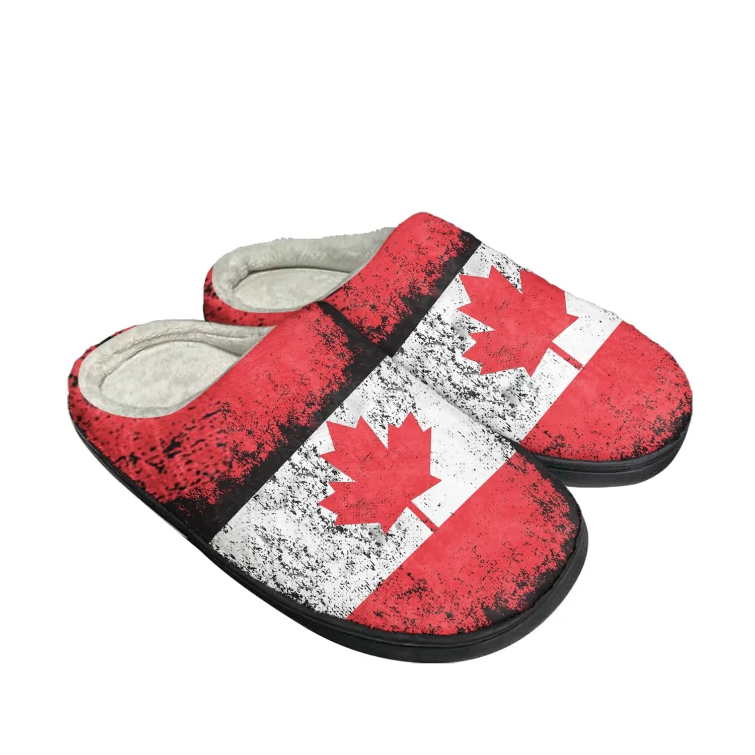 Cordelia lure Enumerate Canadian Flag Custom Shoes Slippers - Inktee Store