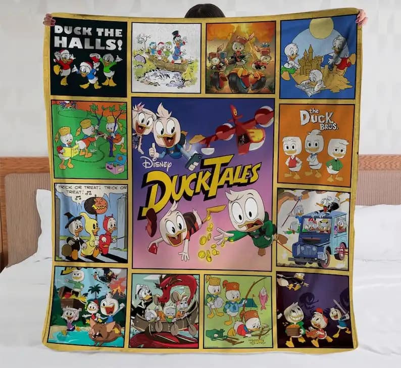 Huey Dewey And Louie Ducktales Bedding Decor Sofa Amazon Fleece Blanket