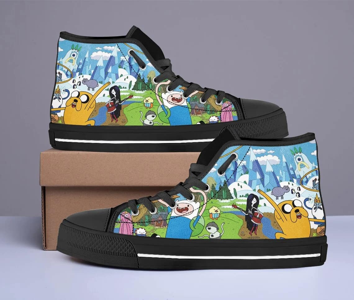 Adventure Time Style 2 Amazon Custom High Top Shoes