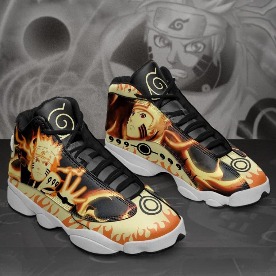 Naruto Kurama Mode Naruto Custom Anime Air Jordan Shoes