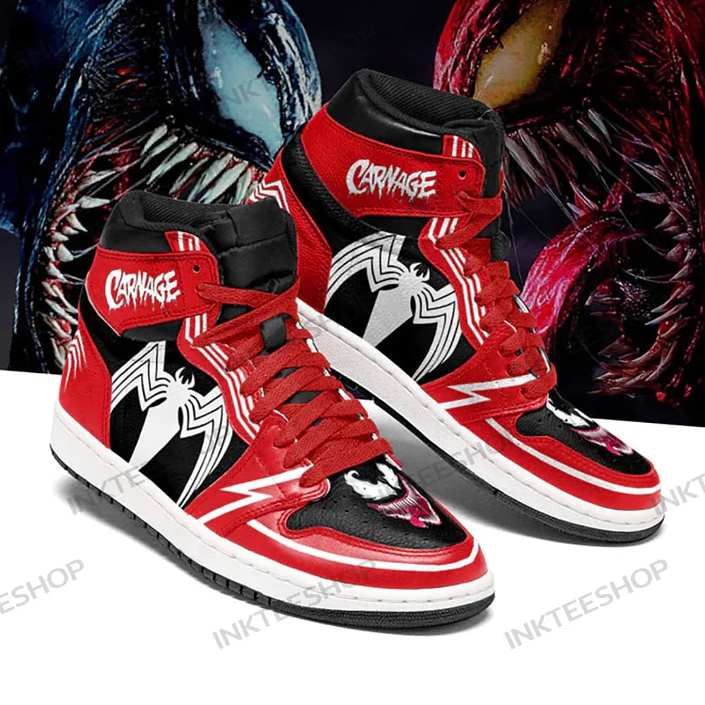 Venom Vs Carnage Custom Air Jordan Shoes