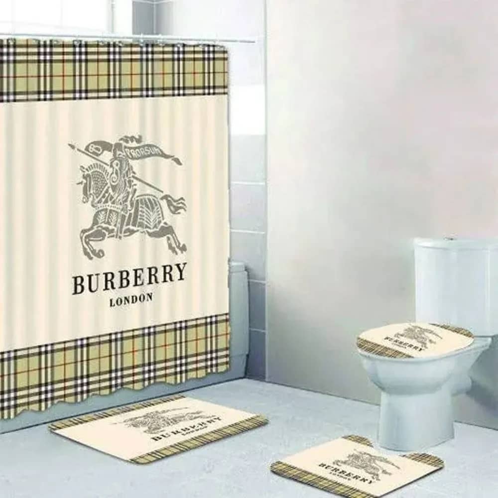 Burberry London Logo Luxury Brand Premium Bathroom Sets
