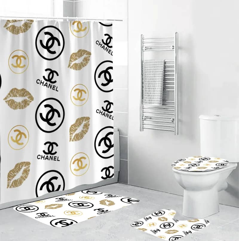 Chanel Lips Luxury Brand Bathroom Sets
