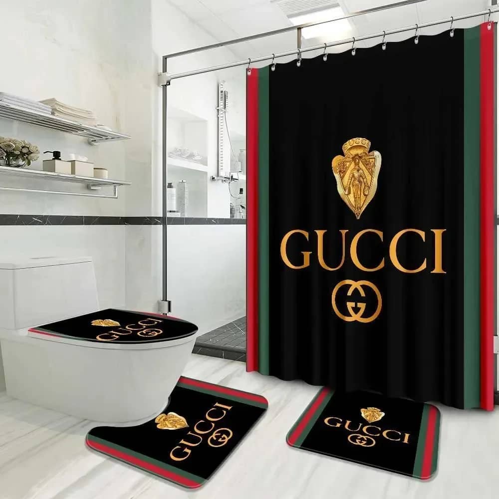 Gucci Golden Logo Limited Luxury Brand Bathroom Sets
