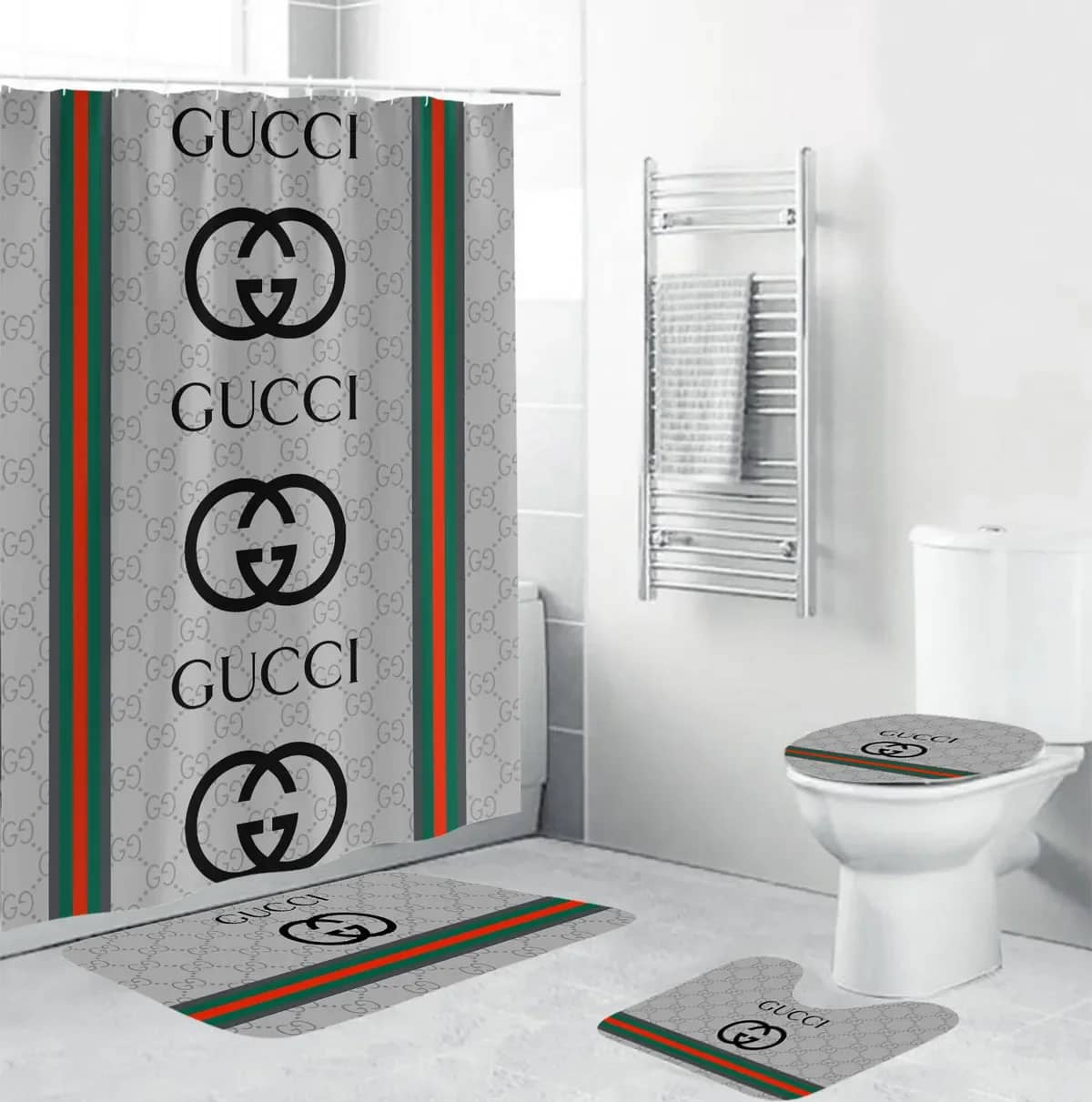 Gucci Logo Luxury Brand Premium Bathroom Sets