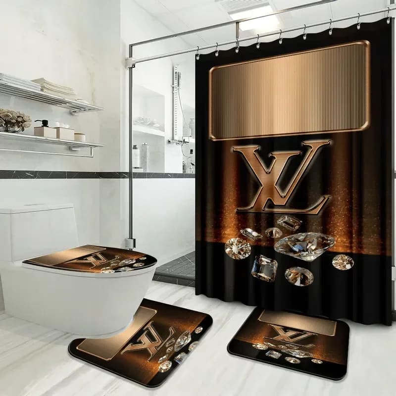 Louis Vuitton Diamond Logo Limited Luxury Brand Bathroom Sets