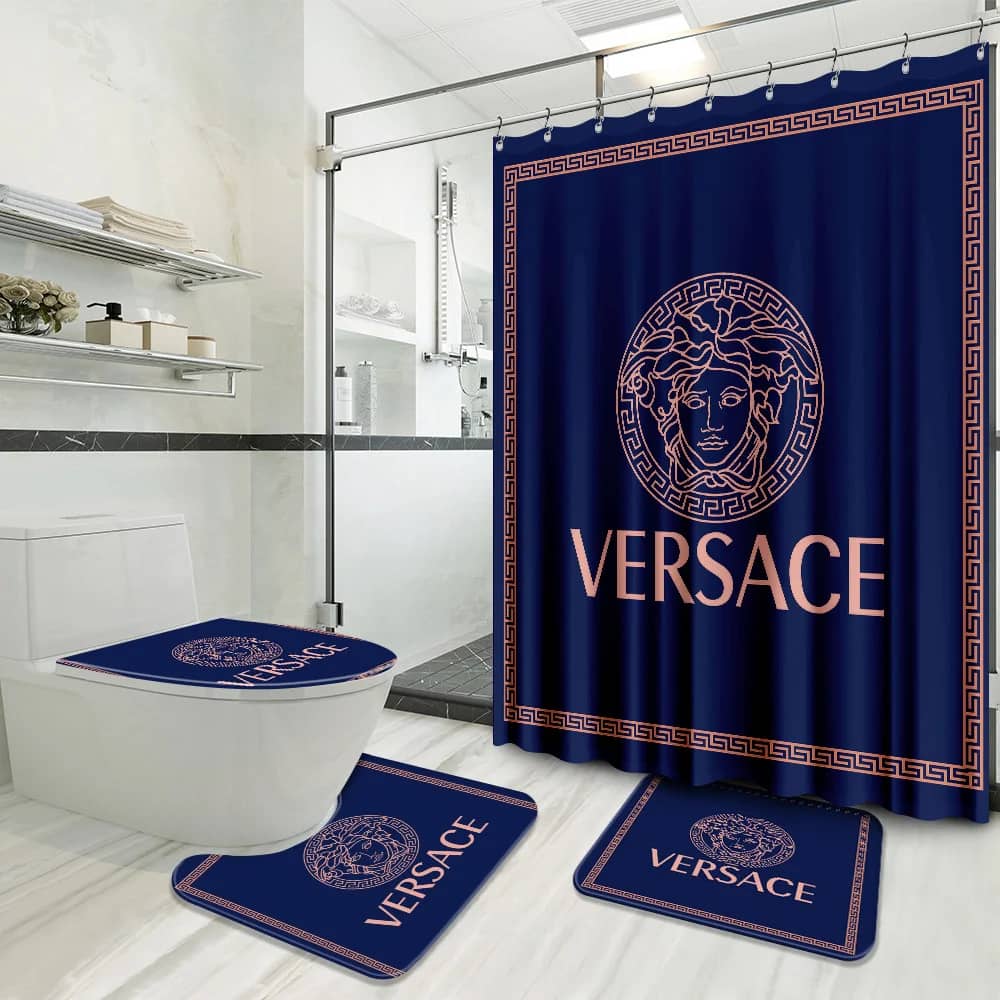 Versace Blue Luxury Brand Preium Bathroom Sets