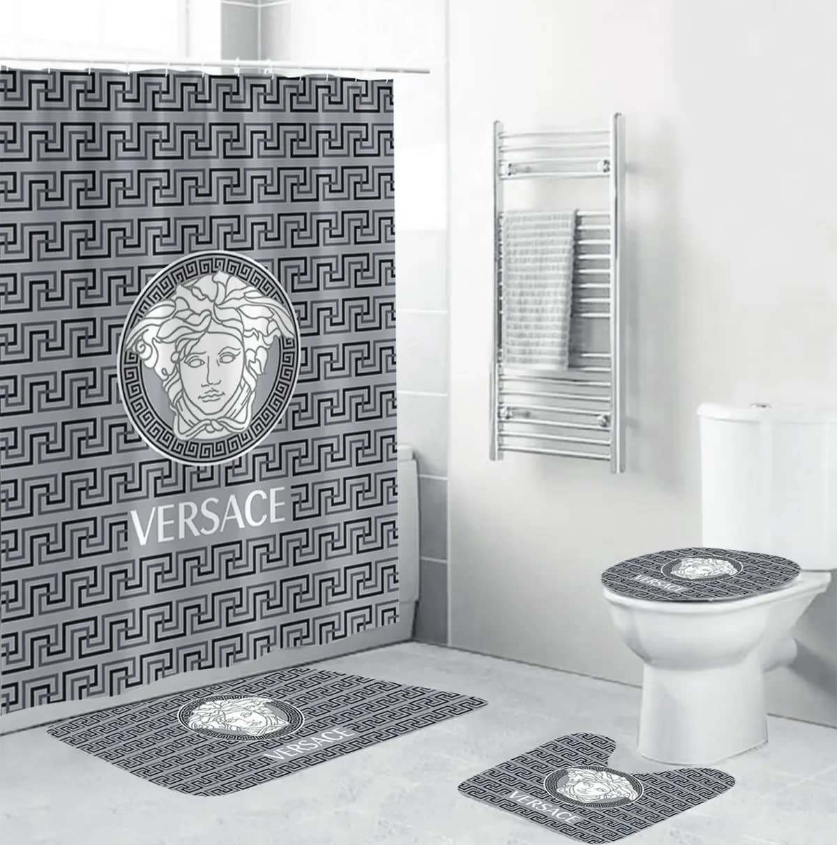 Louis Vuitton Monogram Big Logo Luxury Brand Premium Bathroom Sets - Inktee  Store