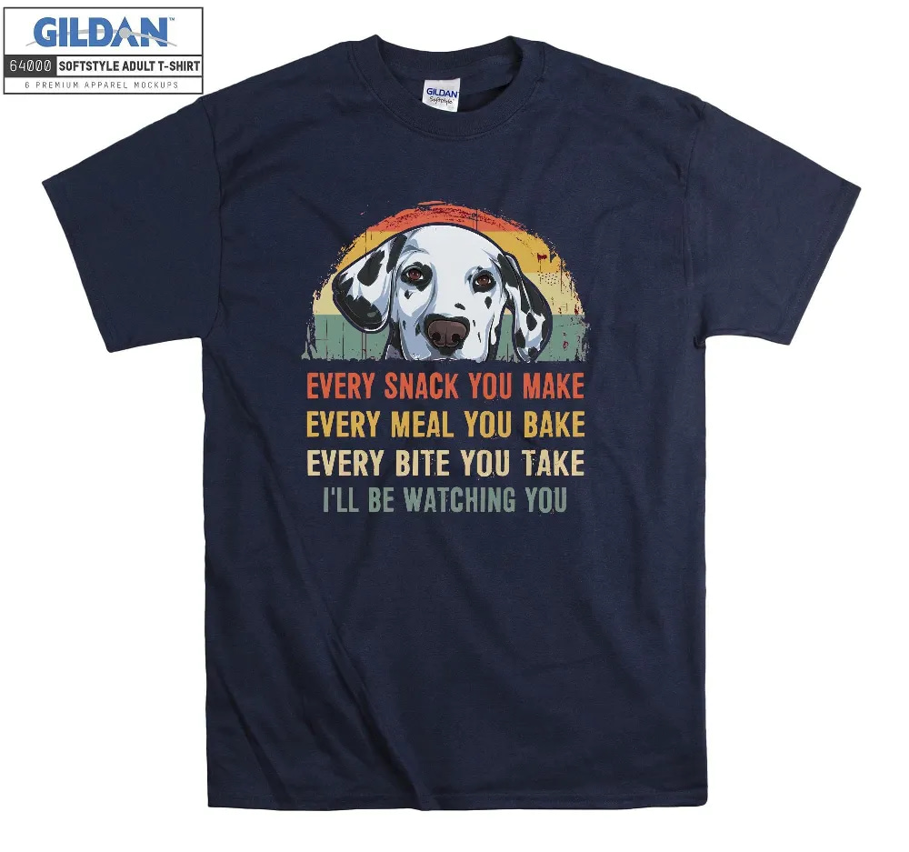 Inktee Store - Dalmatian I'Ll Be Watching You Tank Top Dog T-Shirt Image