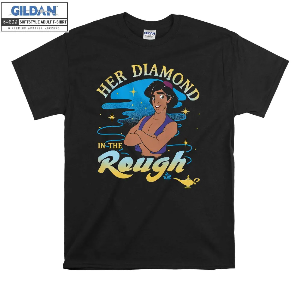 Inktee Store - Disney Aladdin Diamond In The Rough Portrait T-Shirt Image