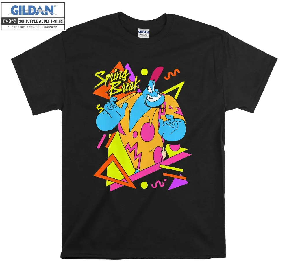 Inktee Store - Disney Aladdin Genie Retro 90'S Style Poster T-Shirt Image