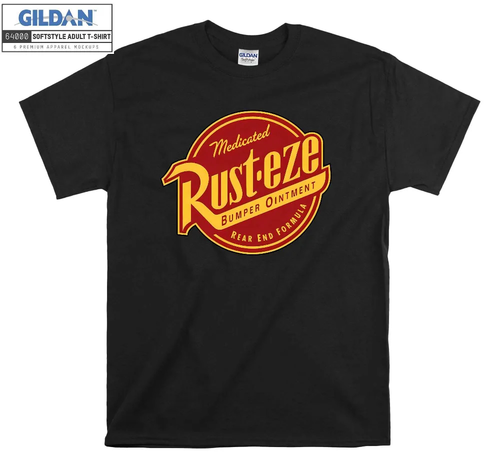 Inktee Store - Disney Cars 2 Rust-Eze Ointment Logo Graphic T-Shirt Image