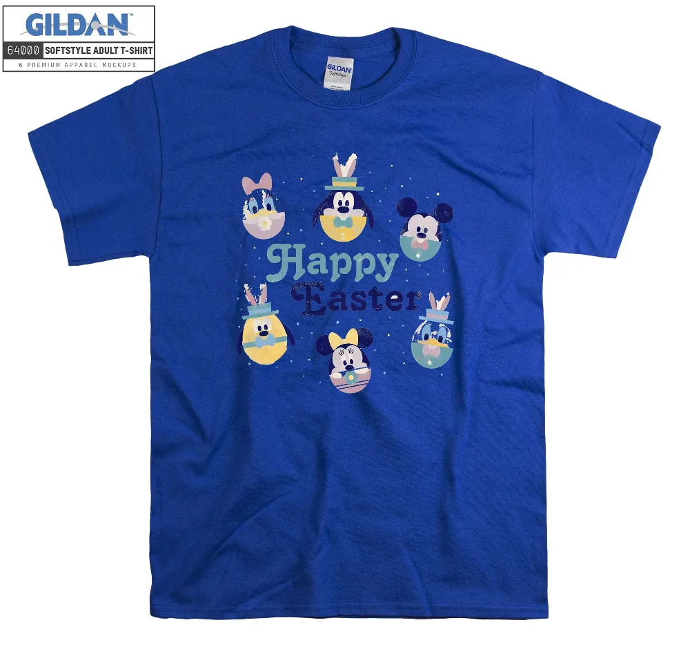 Inktee Store - Disney Mickey And Friends Happy Easter Eggs T-Shirt Image