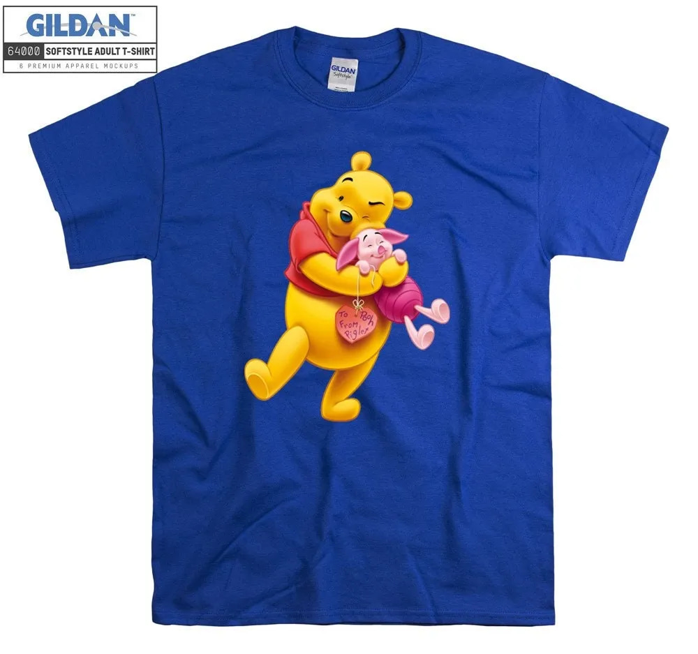Inktee Store - Disney Winnie The Pooh Piglet Sweet Cartoon T-Shirt Image