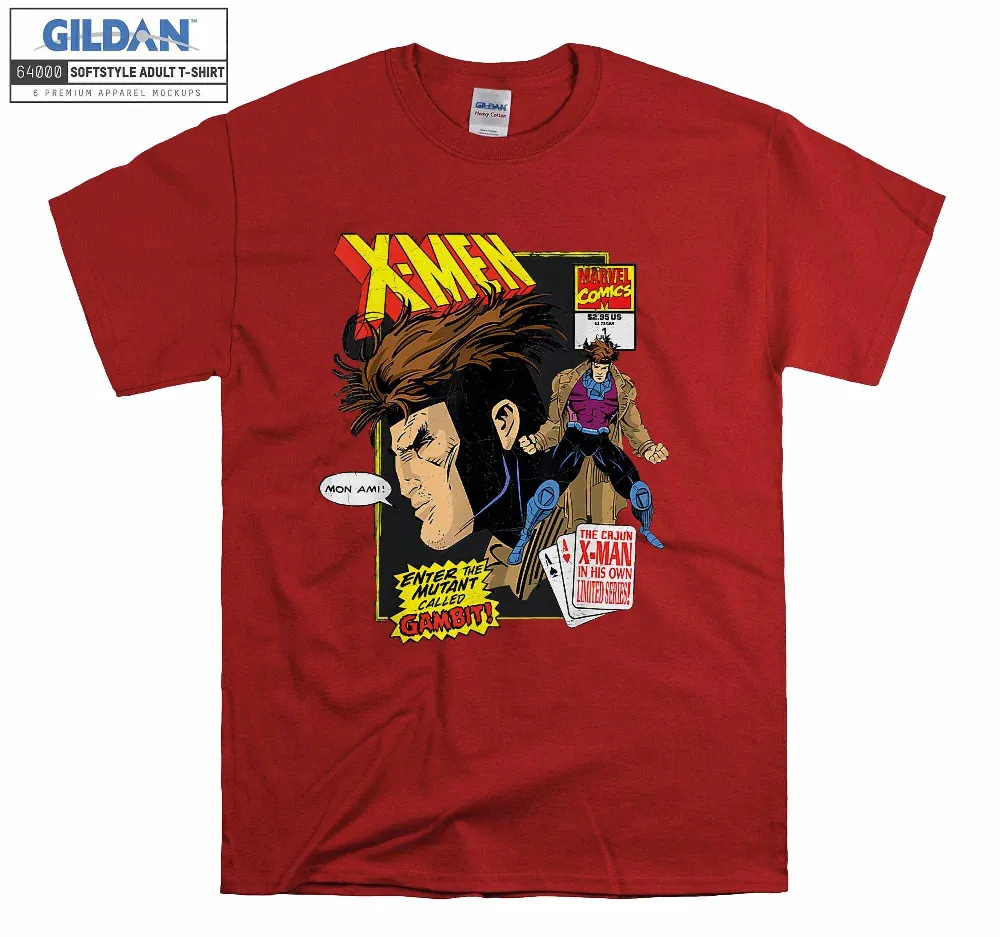 Inktee Store - Gambit Vintage X-Men Superhero Comic Funny T-Shirt Image