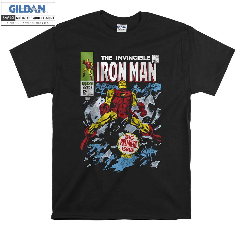 Inktee Store - Marvel Avengers Iron Man Big Premier Issue T-Shirt Image