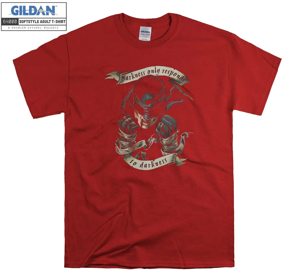 Inktee Store - Marvel Daredevil Darkness Responds Graphic T-Shirt Image