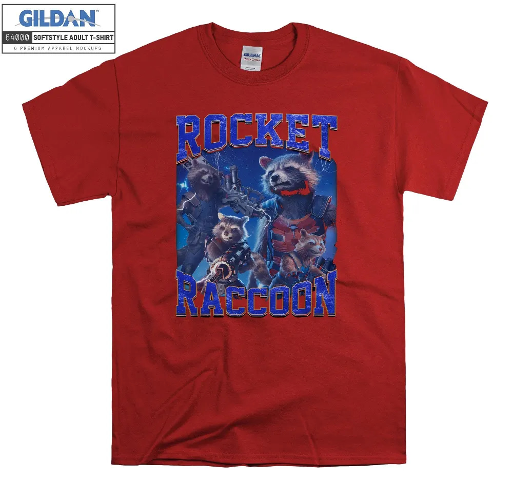 Inktee Store - Rocket Raccoon Poster Marvel Avenger Funny T-Shirt Image