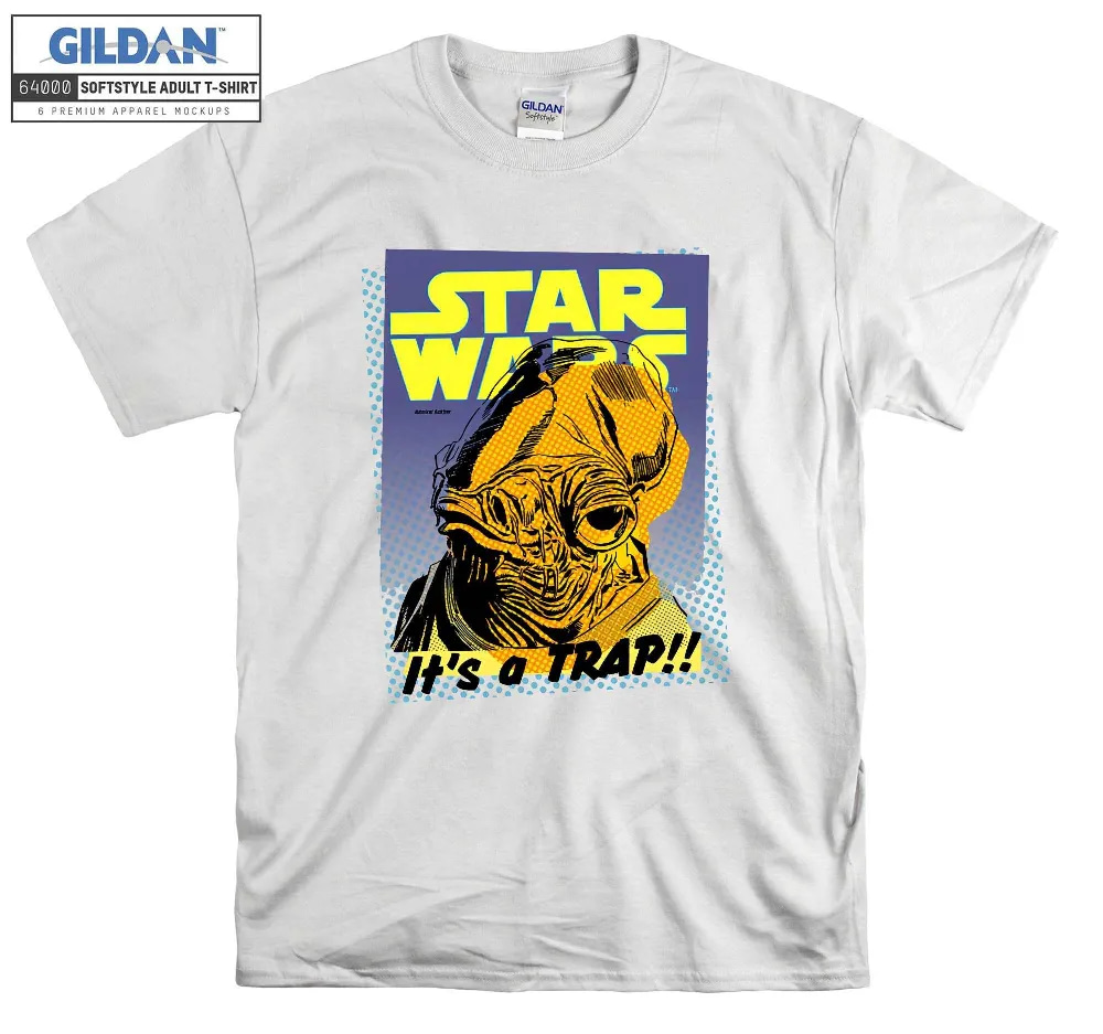 Inktee Store - Star Wars Admiral Ackbar It'S A Trap Retro T-Shirt Image