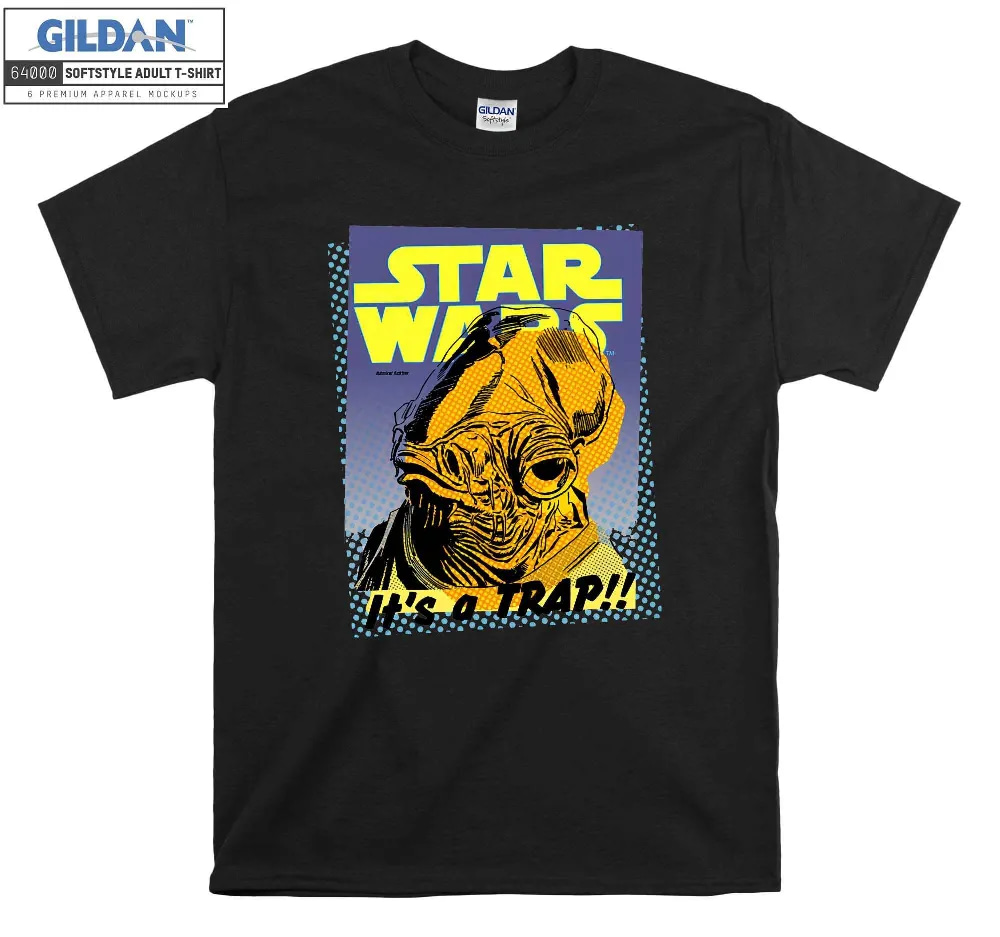 Inktee Store - Star Wars Admiral Ackbar It'S A Trap Retro T-Shirt Image