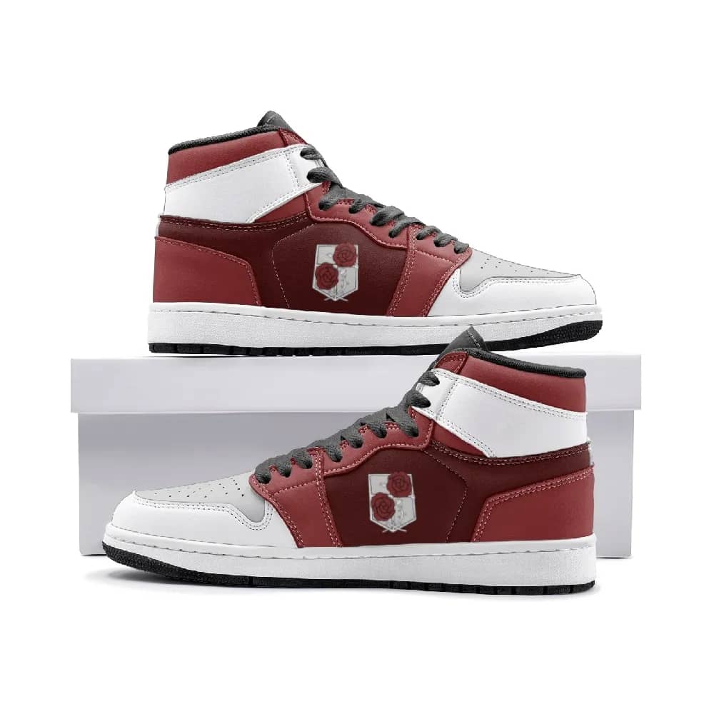 Inktee Store - The Garrison Attack On Titan Custom Air Jordans Shoes Image