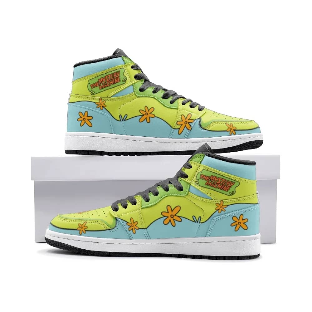 Inktee Store - The Mystery Machine Scooby Doo Custom Air Jordans Shoes Image
