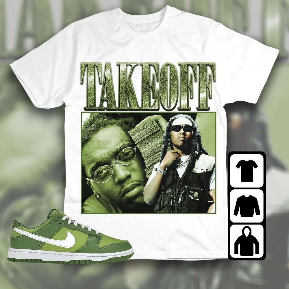 Inktee Store - Dunk Low Chlorophyll Unisex T-Shirt - Takeoff - Sneaker Match Tees Image