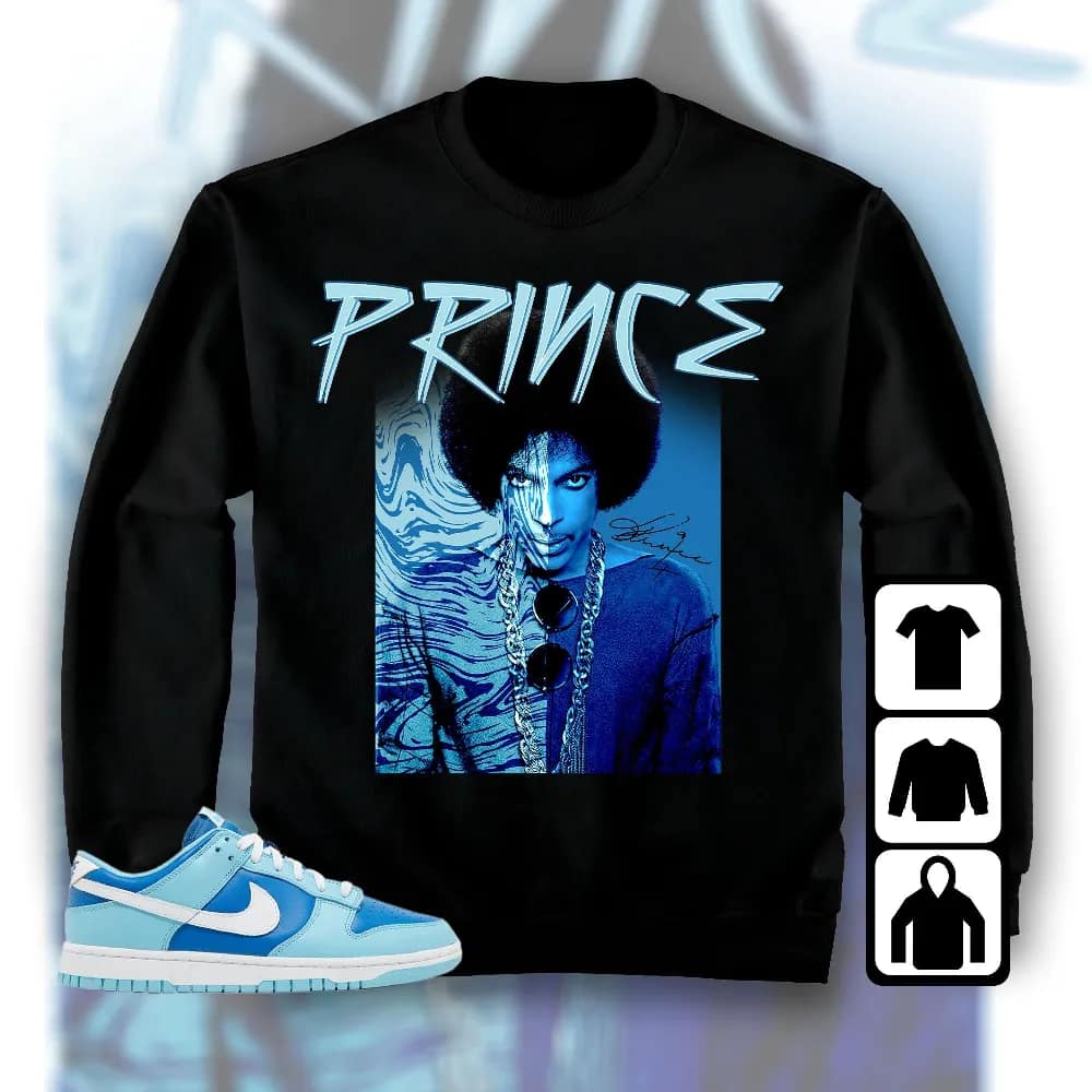 Inktee Store - Dunk Low Retro Argon Unisex T-Shirt - Prince Signature - Sneaker Match Tees Image