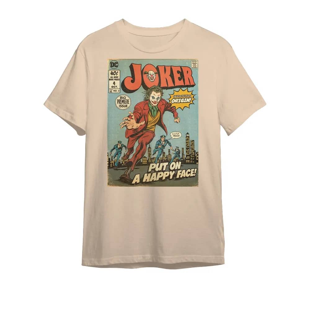 Inktee Store - Happy Face The Joker Vintage Poster Unisex Retro Shirt Image