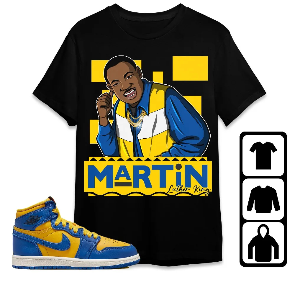 Inktee Store - Jordan 1 High Og Laney Unisex T-Shirt - Martin Luther King - Sneaker Match Tees Image
