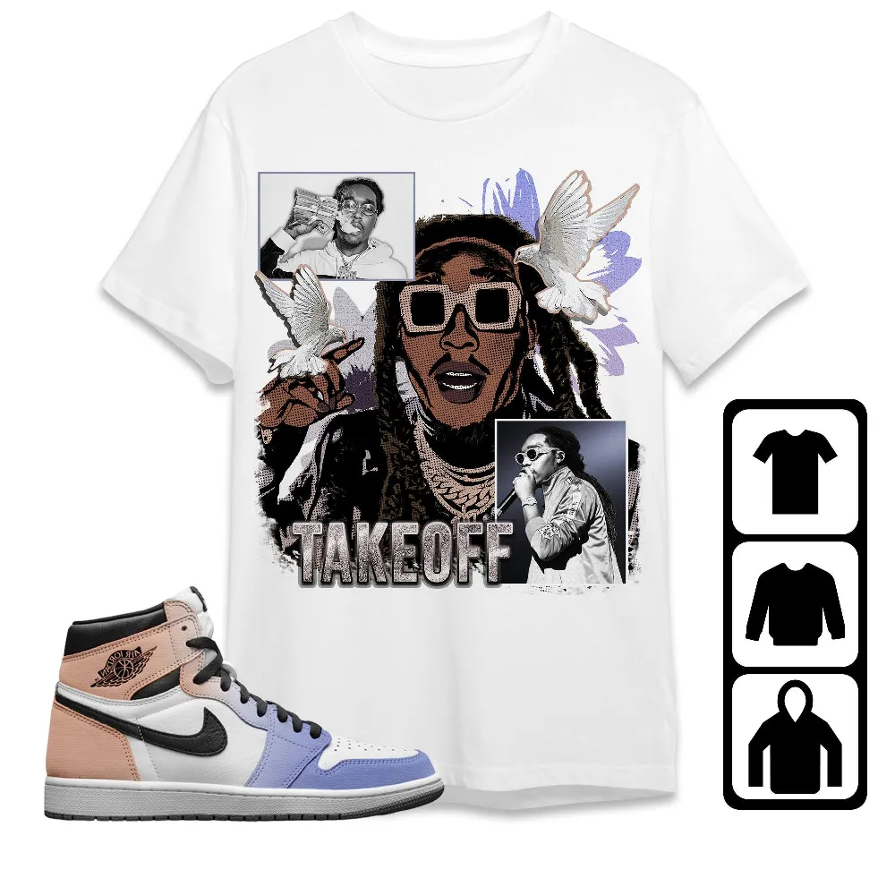 Inktee Store - Jordan 1 High Skyline Unisex T-Shirt - Takeoff Homage - Sneaker Match Tees Image
