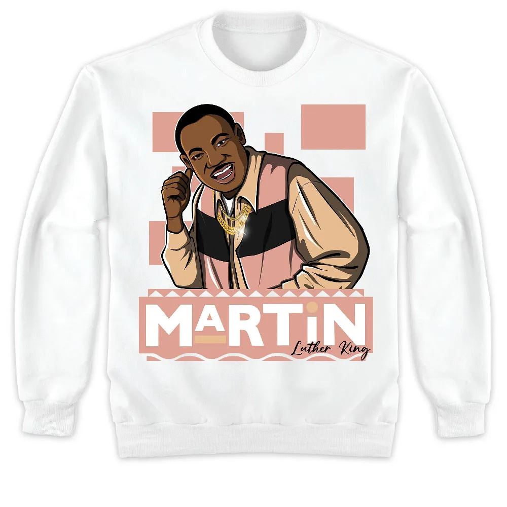 Inktee Store - Jordan 1 Mid Magic Ember Unisex T-Shirt - Martin Luther King - Sneaker Match Tees Image