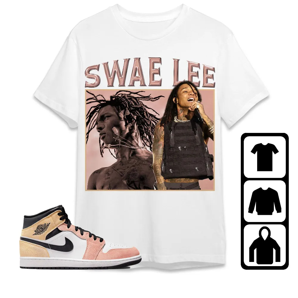 Inktee Store - Jordan 1 Mid Magic Ember Unisex T-Shirt - Swae Lee - Sneaker Match Tees Image