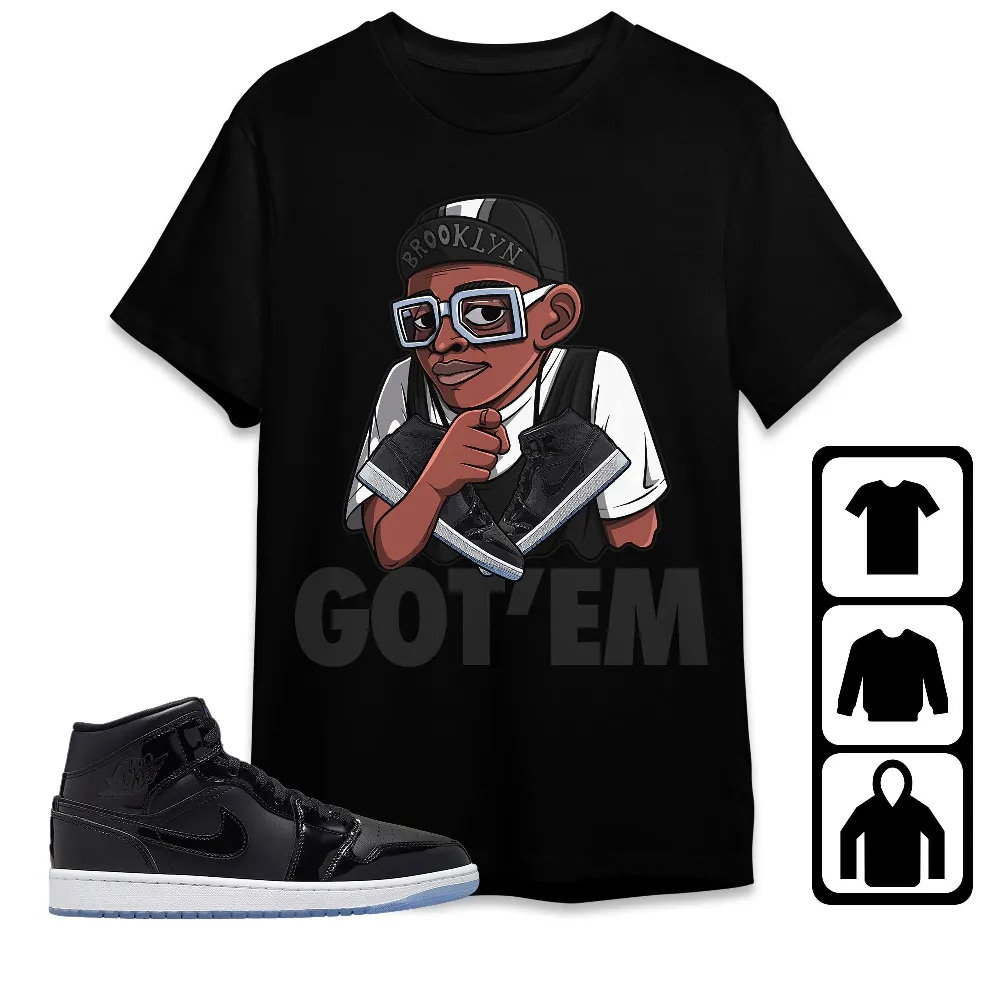 Inktee Store - Jordan 1 Mid Space Jam Unisex T-Shirt - Got Em Spike - Sneaker Match Tees Image