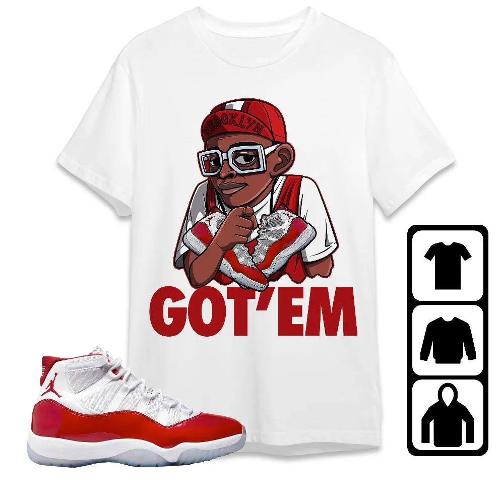 Inktee Store - Jordan 11 Cherry Unisex T-Shirt - Got Em Spike - Sneaker Match Tees Image