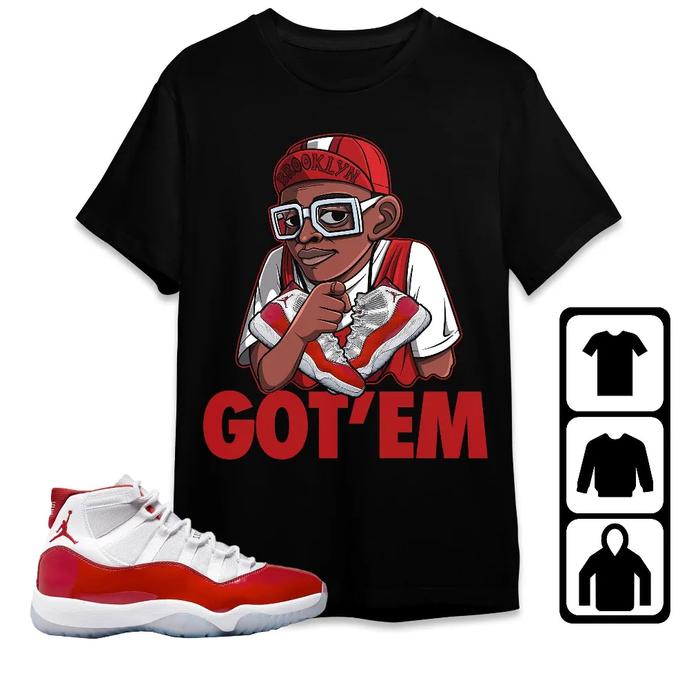 Inktee Store - Jordan 11 Cherry Unisex T-Shirt - Got Em Spike - Sneaker Match Tees Image