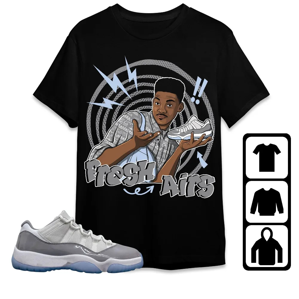 Inktee Store - Jordan 11 Low Cement Grey Unisex T-Shirt - Fresh Prince Sneaker - Sneaker Match Tees Image