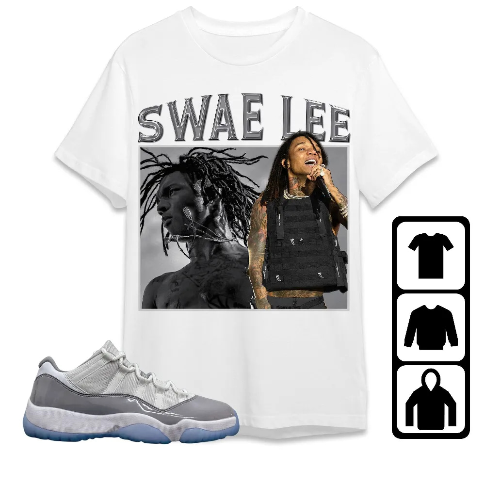 Inktee Store - Jordan 11 Low Cement Grey Unisex T-Shirt - Swae Lee - Sneaker Match Tees Image
