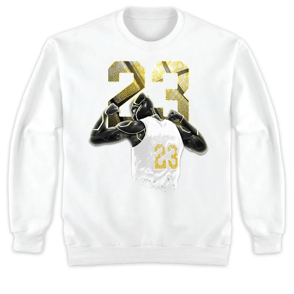 Inktee Store - Jordan 11 Low Yellow Snakeskin Unisex T-Shirt - Number 23 Panther - Sneaker Match Tees Image