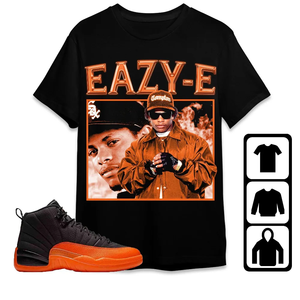 Inktee Store - Jordan 12 Brilliant Orange Unisex T-Shirt - Eazy E - Sneaker Match Tees Image