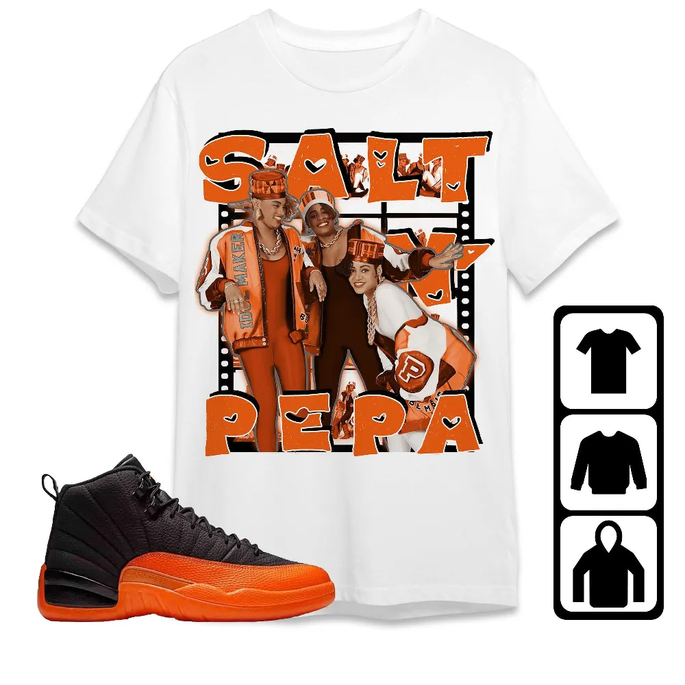 Inktee Store - Jordan 12 Brilliant Orange Unisex T-Shirt - Salt Pepa - Sneaker Match Tees Image